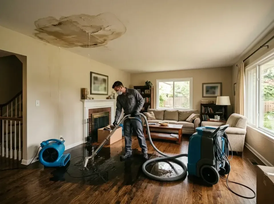 attic-pipe-burst-ceiling-drip-008 — frequently asked questions, Water Damage Restoration & Carpet Care in Lexington, WA